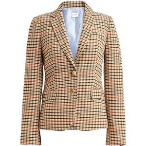 Nwt J Crew tweed plaid houndstooth wool blend schoolboy blazer